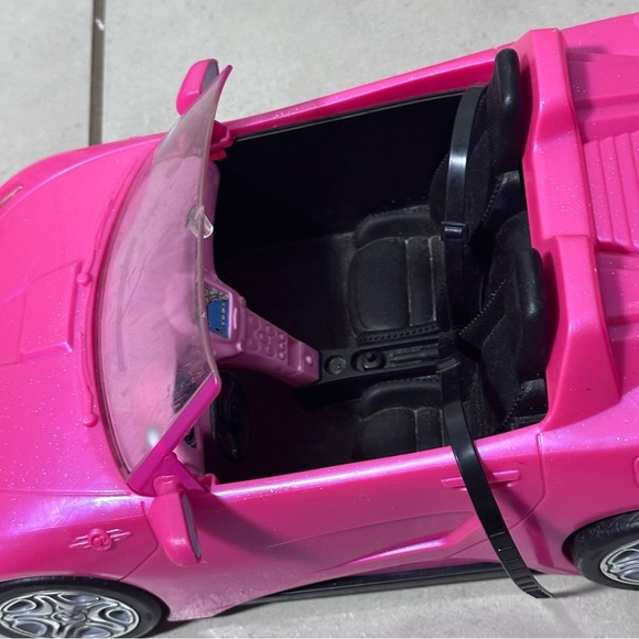 Barbie Doll Pink Glam Toy Convertible Car - Picture 6 of 6